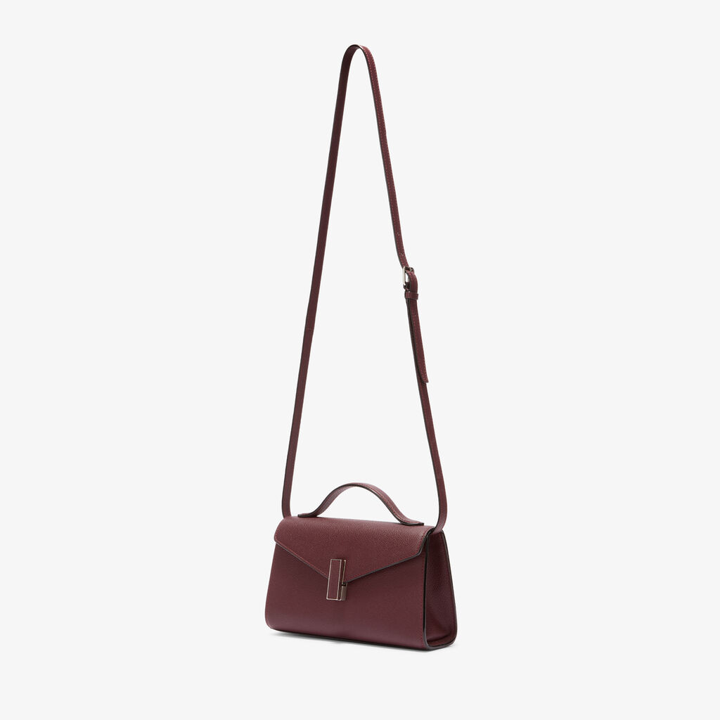 Iside T&igrave;n Top Handle Bag - Claret Red - Millepunte calf leather - Valextra - 5