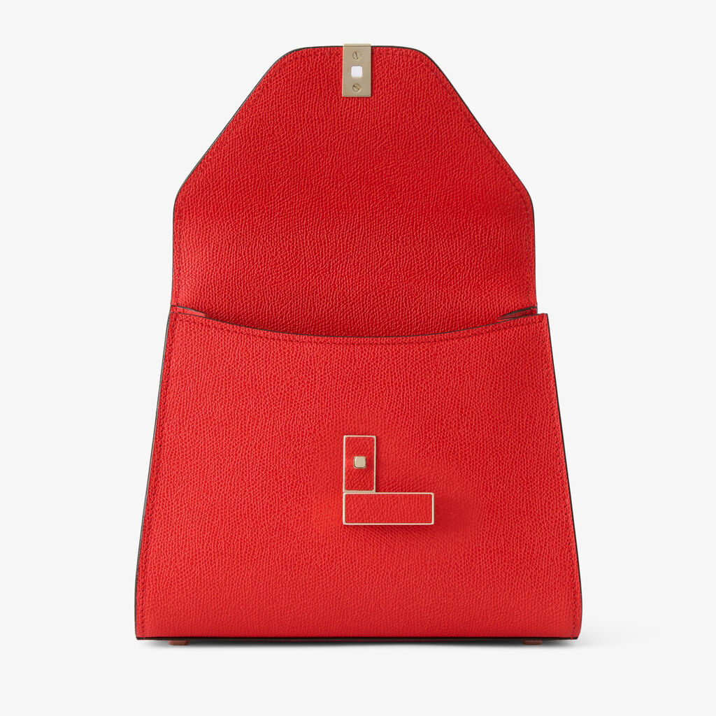 Iside Top handle mini bag - Crimson Red - Vitello VS - Valextra - 7