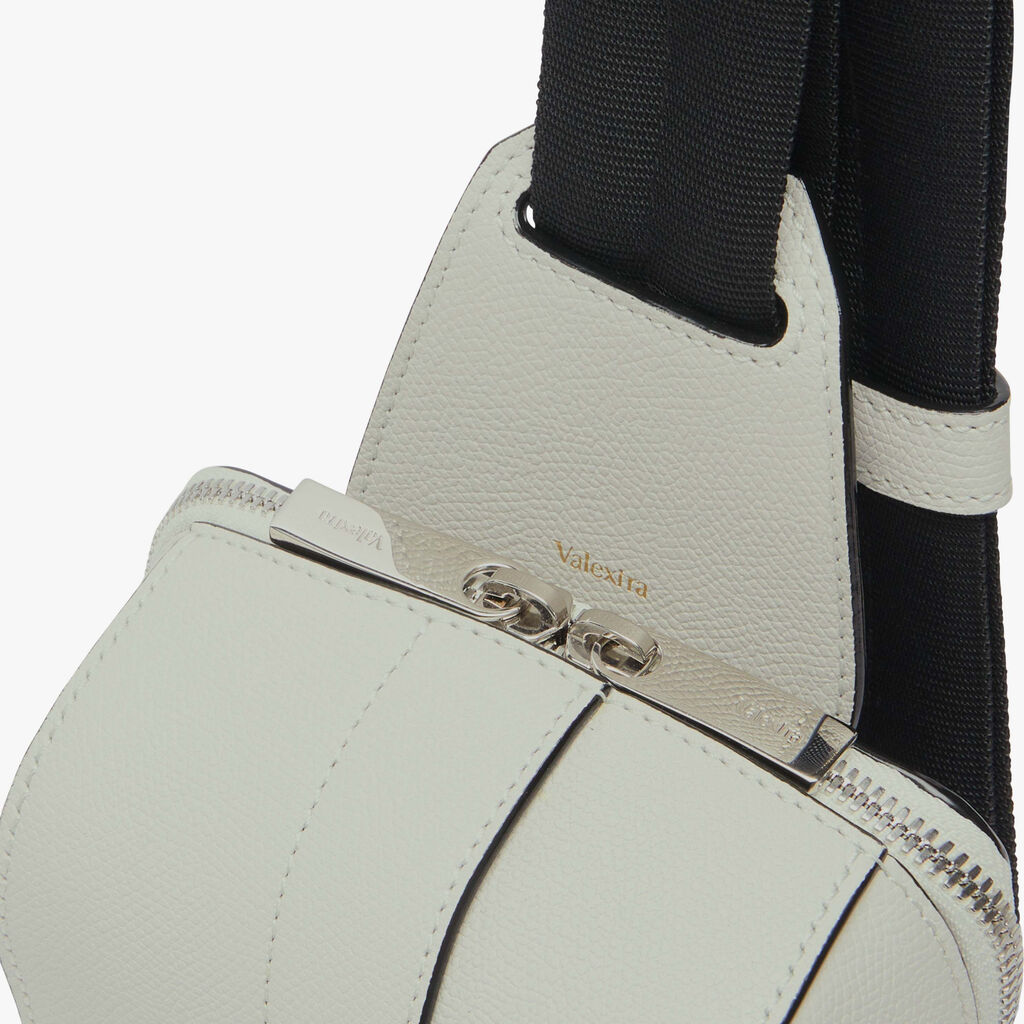 V-line One Shoulder Mini Backpack - Off White - Vitello VS - Valextra - 4