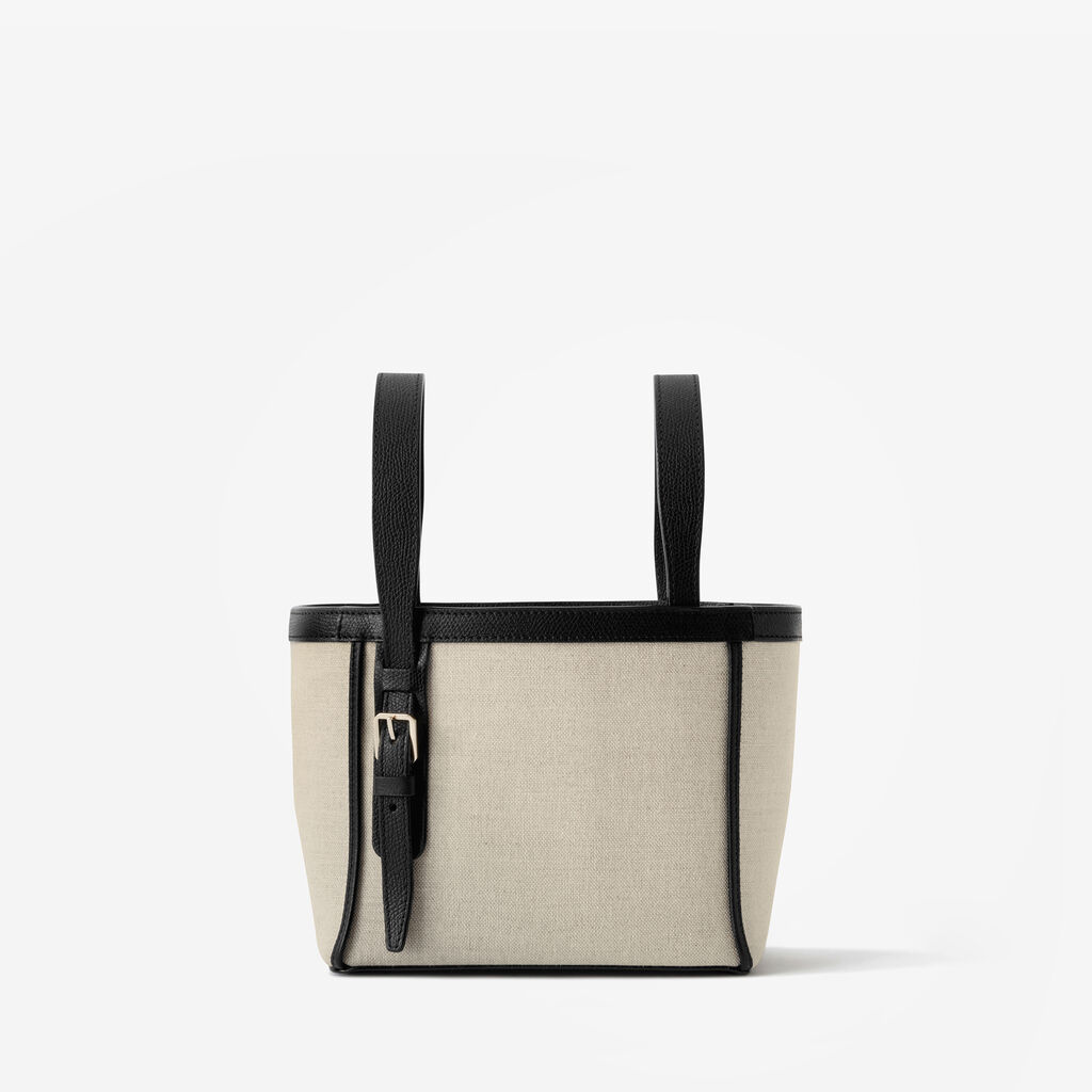 Soft Canvas Bucket Micro Bag -  - Tessuto Canvas/VS - Valextra - 5