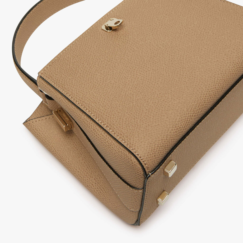 Brera Crossbody Micro Bag - Cashmere Beige - Vitello VS - Valextra - 4