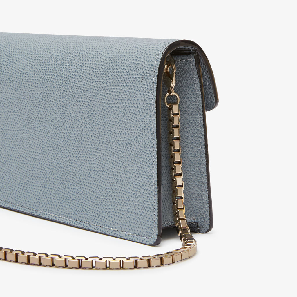 Iside clutch bag - Niagara Blue - Vitello VS - Valextra - 5