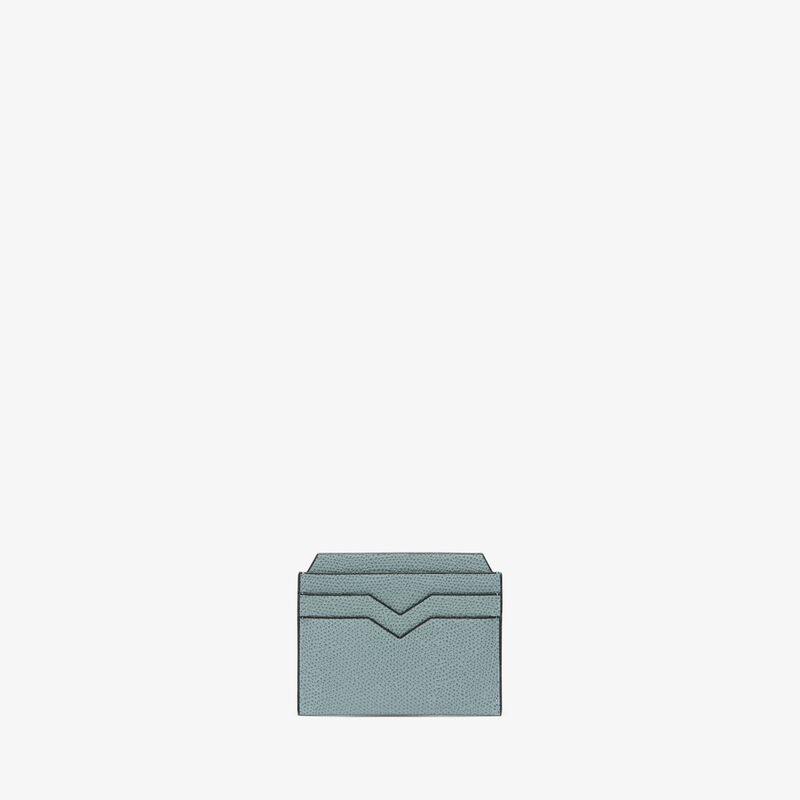 4CC Card Case - Smokey Blue - Millepunte calf leather - Valextra - 4