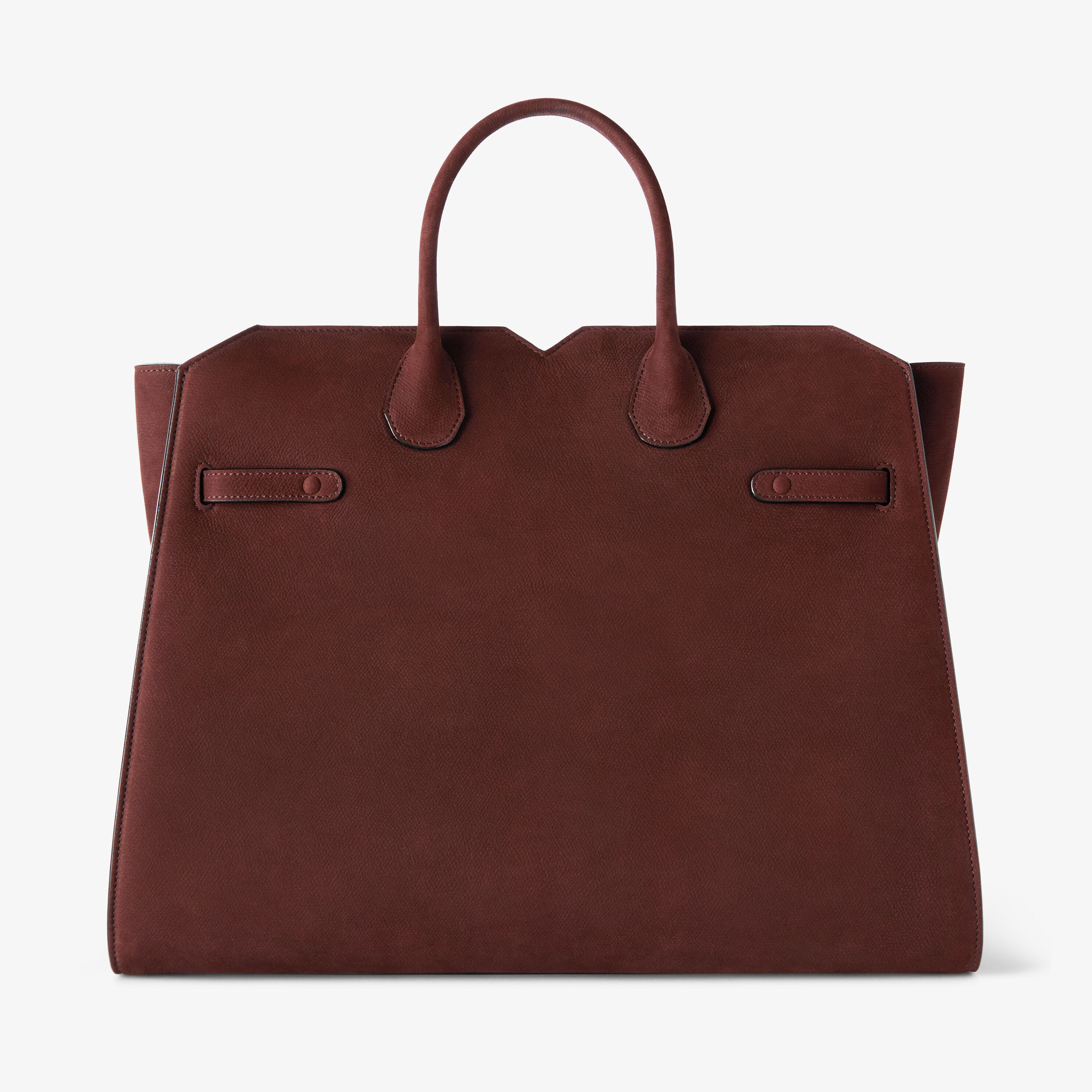 Women's Brown Luxury Leather Two Handles Large Bag | Valextra