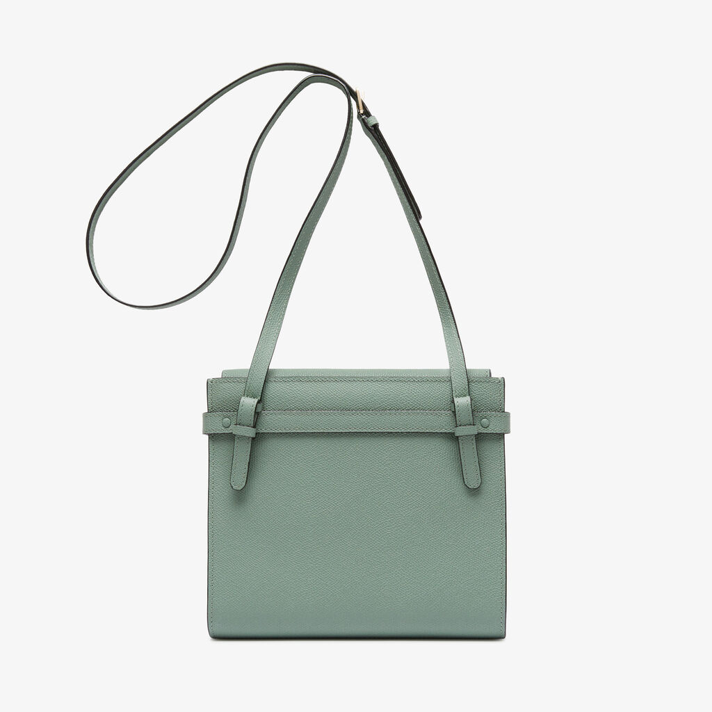 Brera B-Tracollina Crossbody bag - Eucalyptus Green - Vitello VS - Valextra - 5