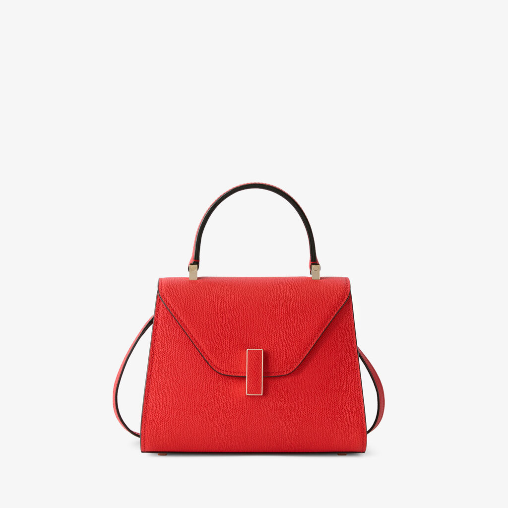 Iside Top handle mini bag - Crimson Red - Vitello VS - Valextra - 1