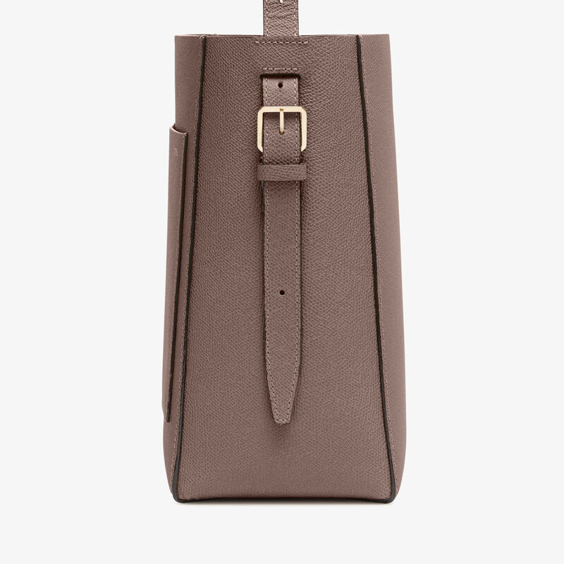 Soft Bucket Mini Bag - Sahara Brown - Millepunte calf leather - Valextra - 4