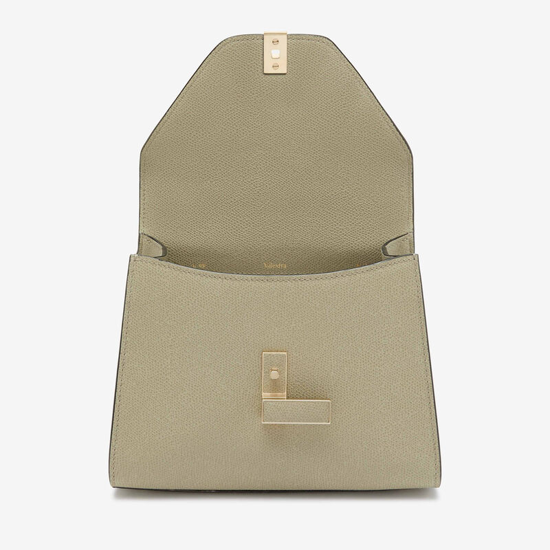 Iside Top handle mini bag - Tundra Green - Millepunte calf leather - Valextra - 7