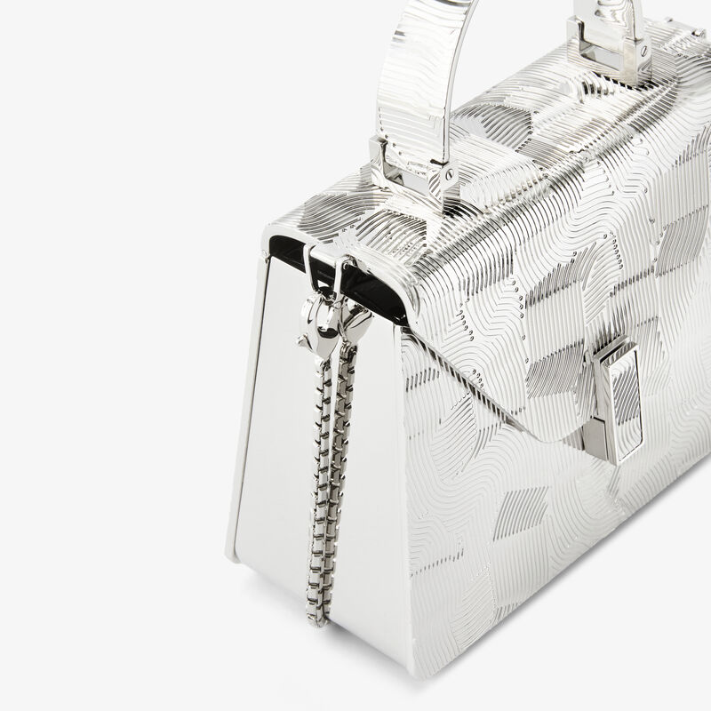 Iside Crossbody Minaudiere Bag -  - Wavy metal - Valextra - 3