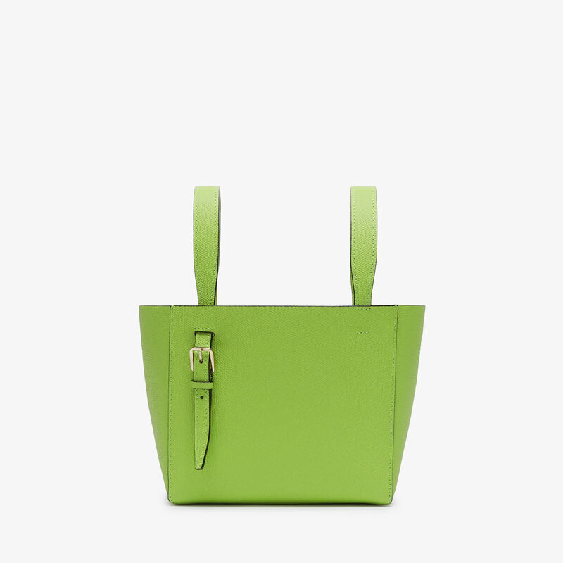 Soft Bucket Micro bag - Apple Green - Millepunte calf leather - Valextra - 6