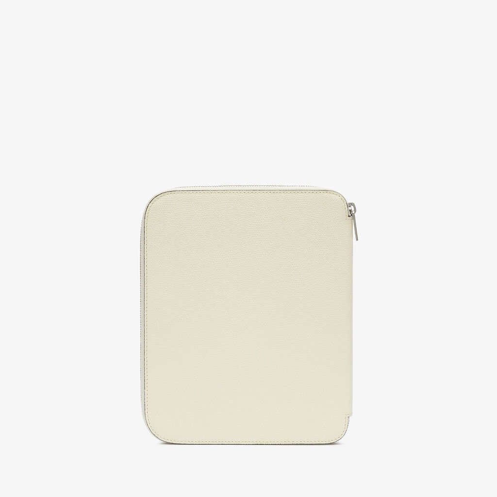 Zip Around Writing Folder A5 - Pergamena White - Vitello VS - Valextra - 4