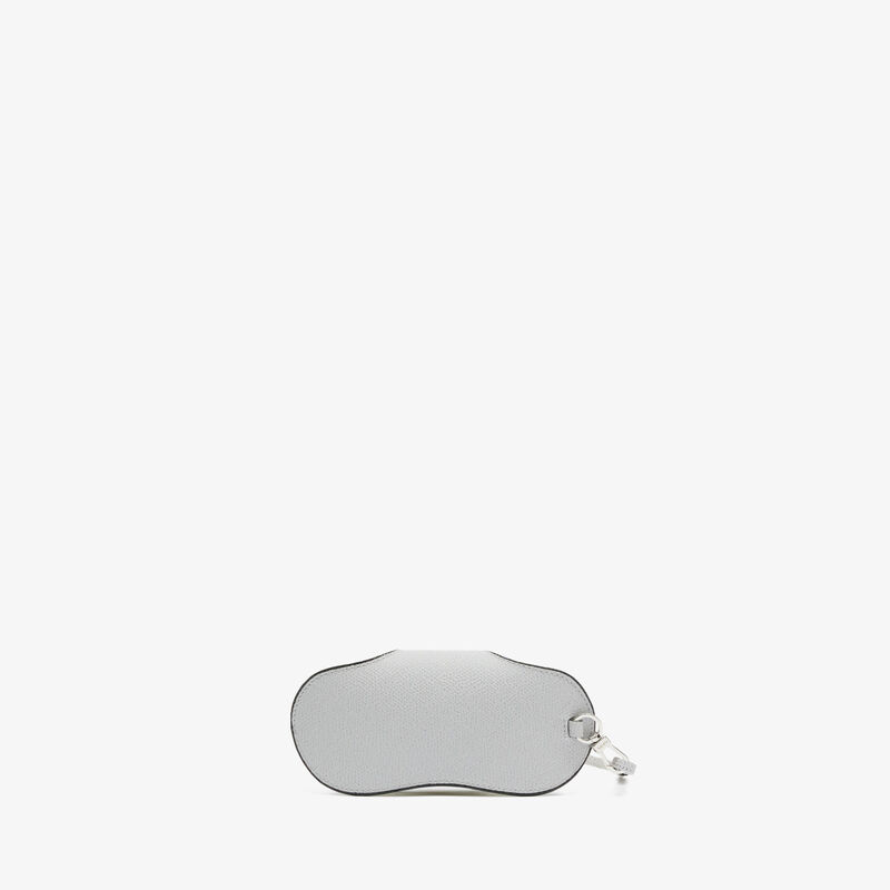 Glasses case with lanyard - Stone Grey - Millepunte calf leather - Valextra - 3
