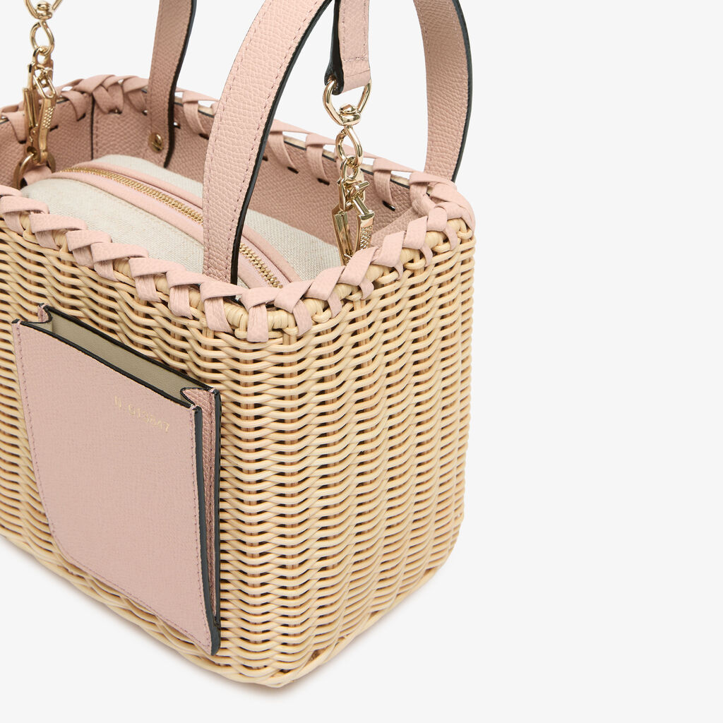 Soft Wicker Bucket Micro Bag -  - Midollino/Vitello VS - Valextra - 3