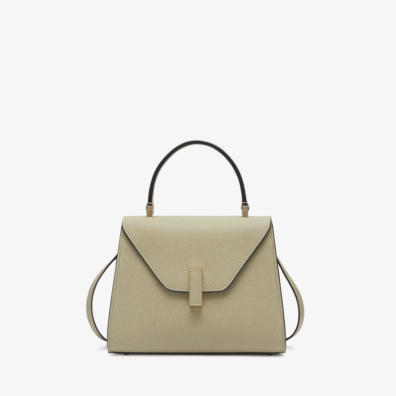 Iside Top handle mini bag - Tundra Green - Millepunte calf leather - Valextra - 1