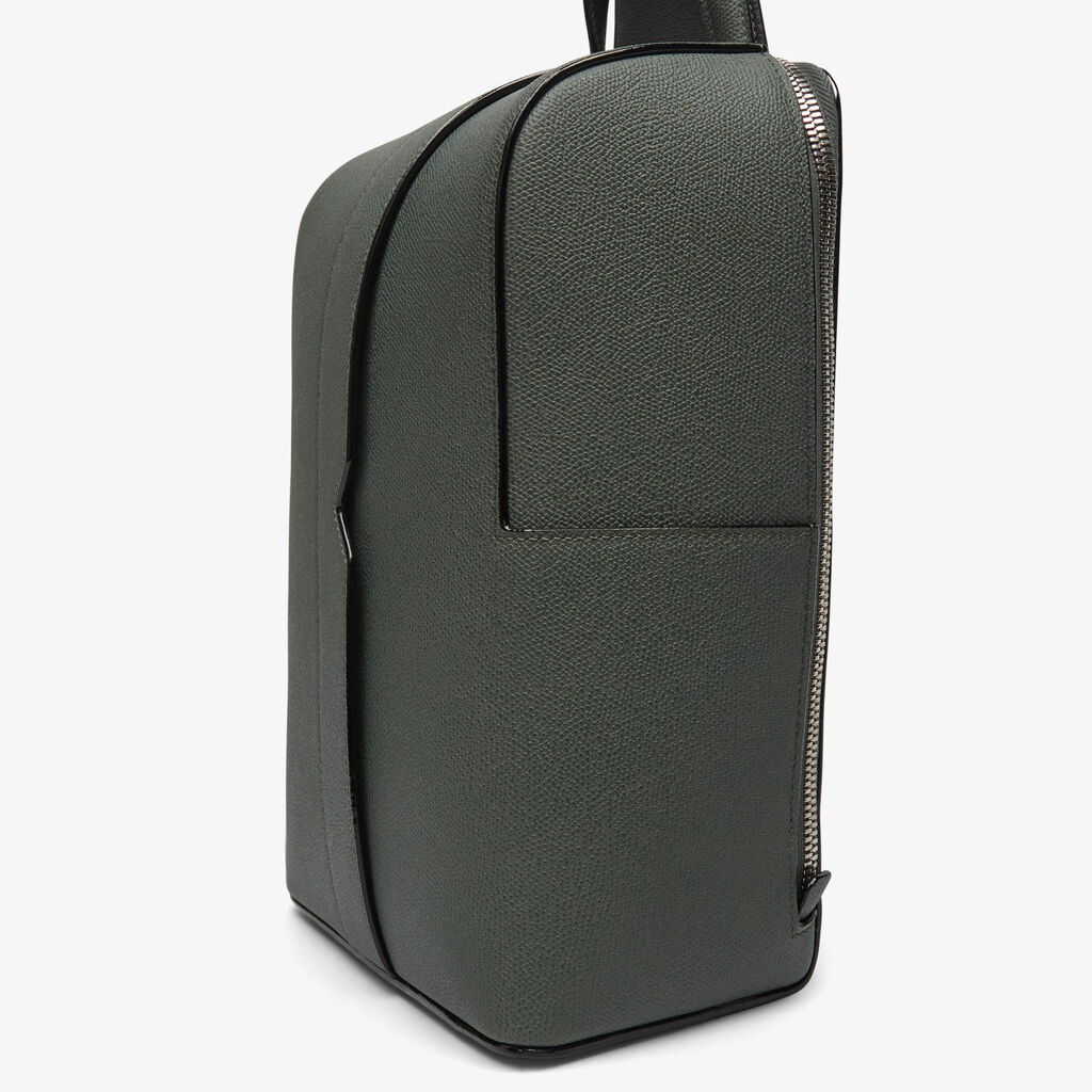 V-line One Shoulder Backpack - Musk Green - Vitello VS - Valextra - 5