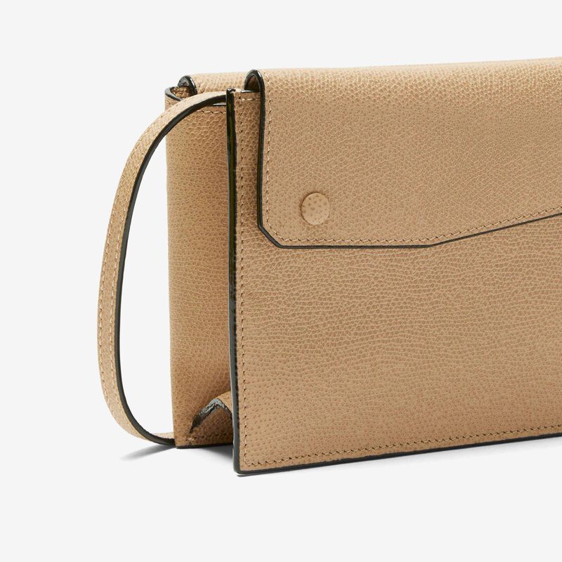 Pocket Slim crossbody bag - Cashmere Beige - Millepunte calf leather - Valextra - 4