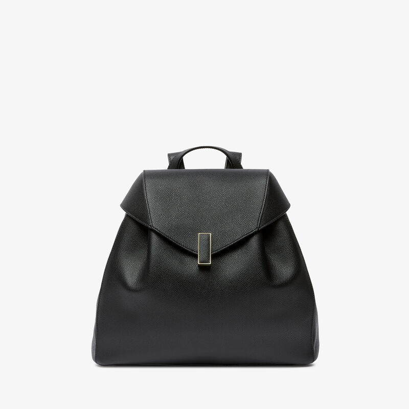 Iside Medium Backpack - Black - Millepunte Soft calf leather - Valextra - 1