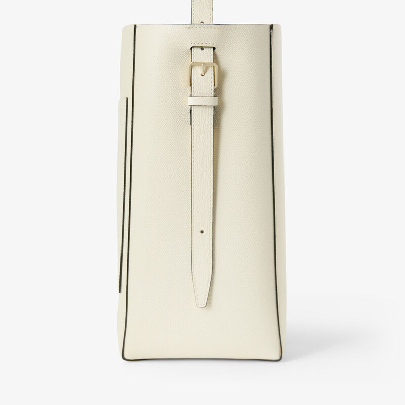 Soft Bucket Medium Bag - Pergamena White - Millepunte calf leather - Valextra - 3