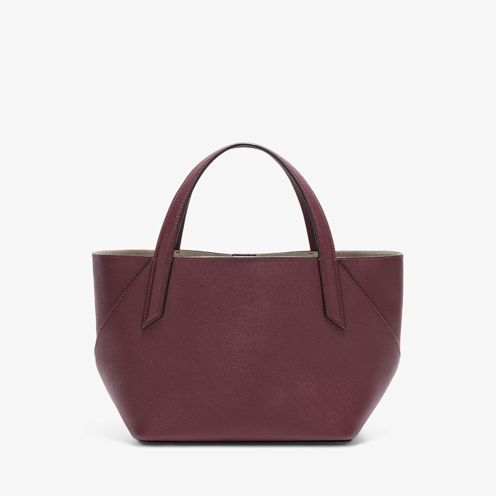Gio Two Handles Bag - Claret Red - Millepunte Soft calf leather - Valextra - 5