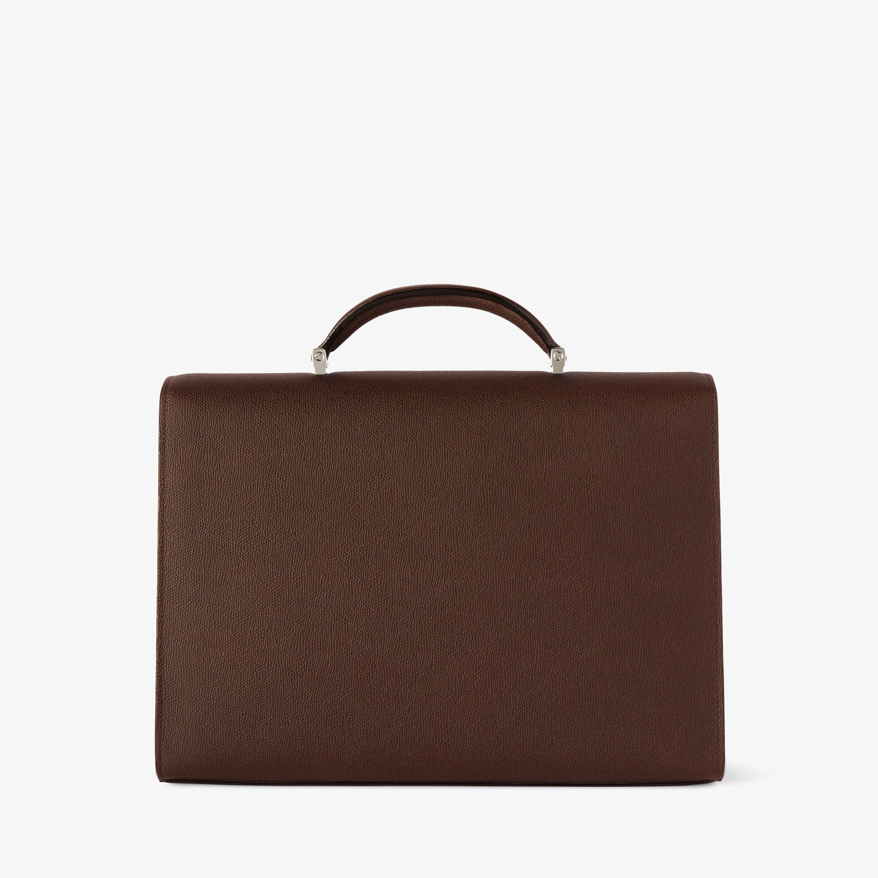 valextra メンズビジネスバッグ　マイロゴ　ブラウン Women's Brown Luxury Leather Bowling Medium Bag | Valextra My Logo