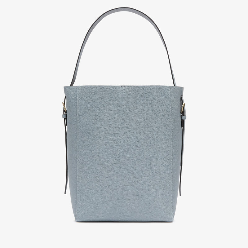 Soft Bucket Medium Bag - Niagara Blue - Millepunte calf leather - Valextra - 6