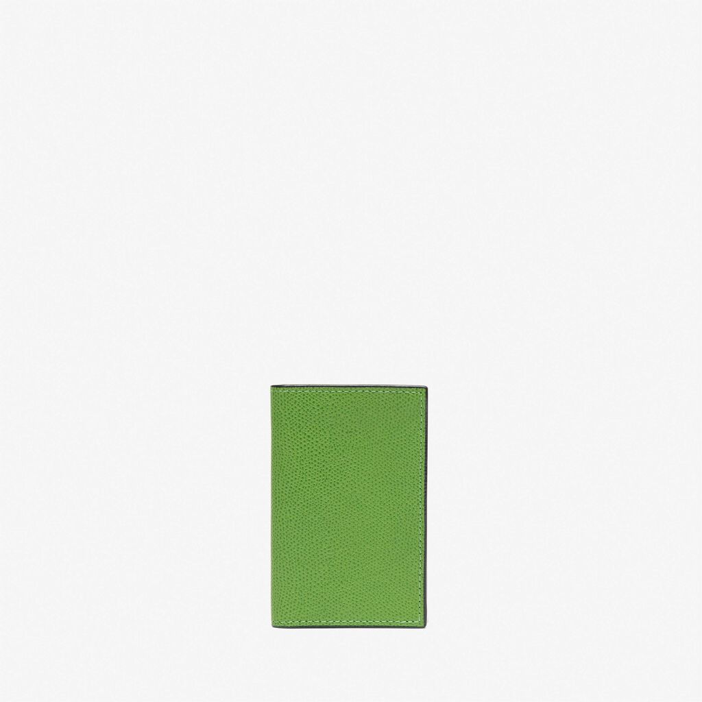 Card Case Onda - Grass Green - Vitello VS - Valextra - 1