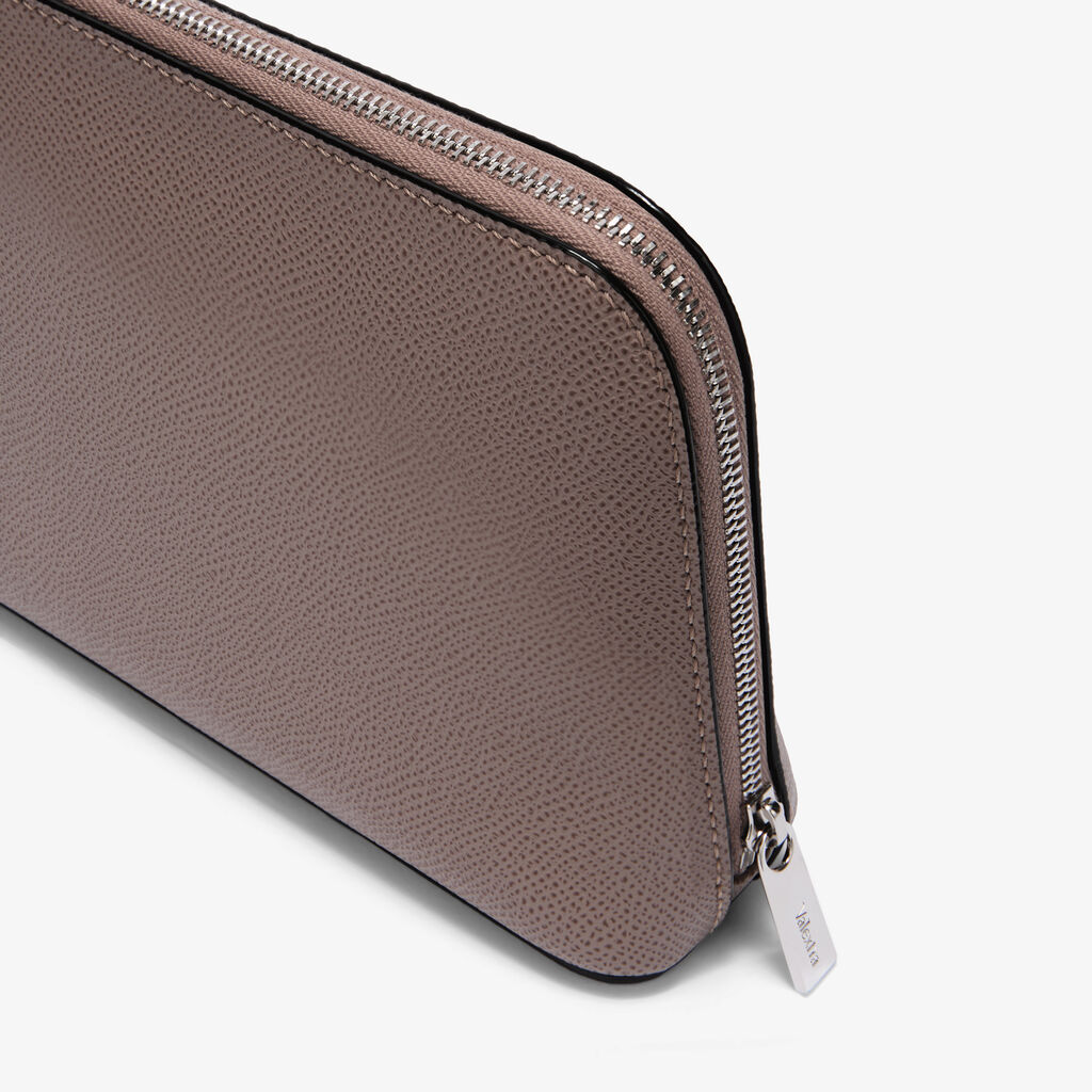Cosmetic Medium Case - Sahara Brown - Millepunte Soft calf leather - Valextra - 2