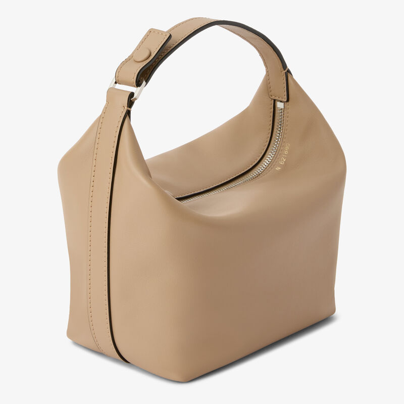 Mochi Sublime Top Handle Mini Bag - Cashmere Beige - Sublime smooth leather - Valextra - 4