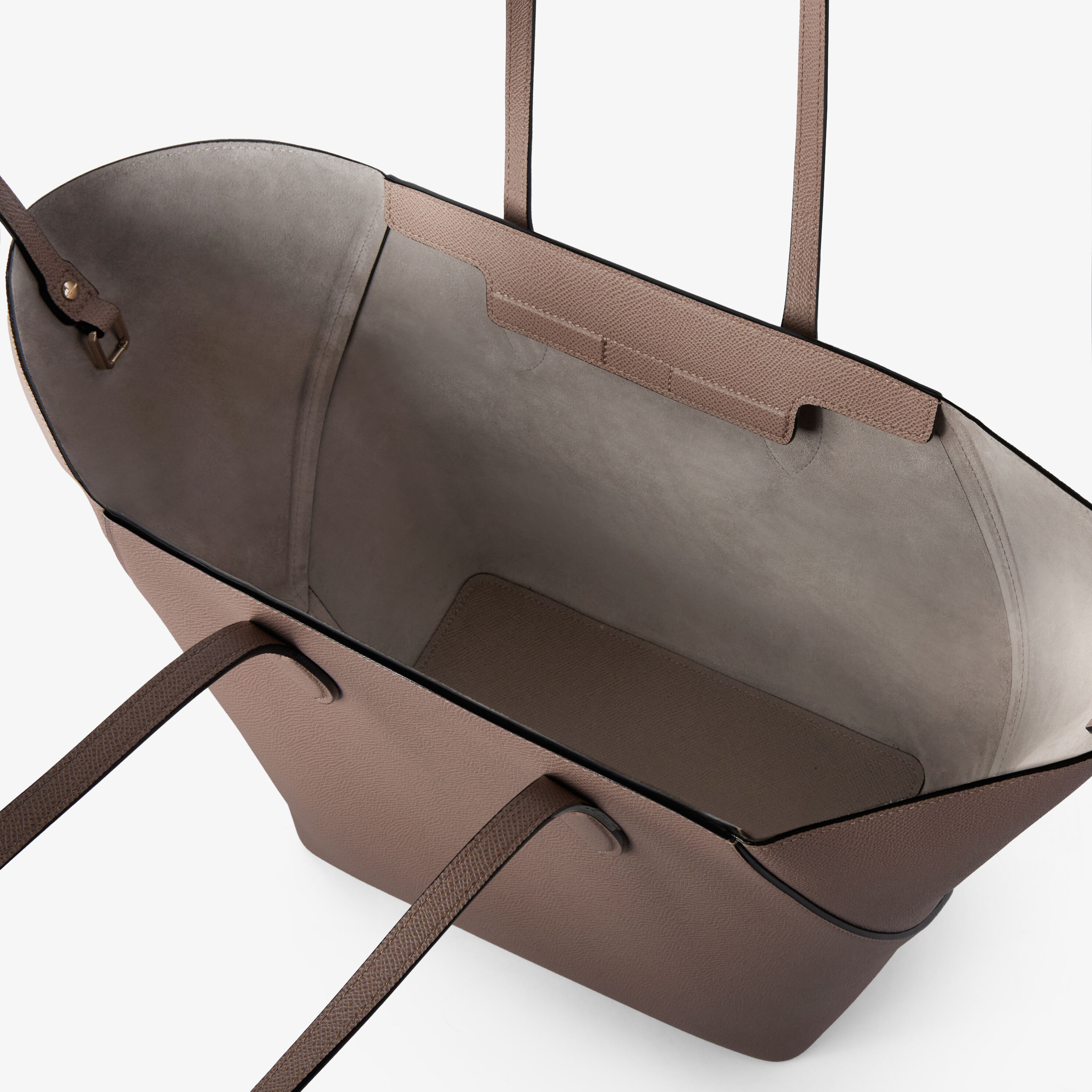 Women's Beige Luxury Leather Shopping Medium Bag | Valextra Vivi