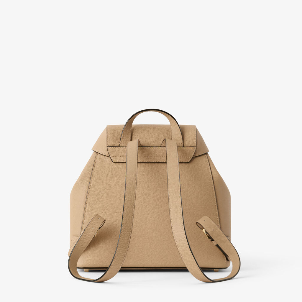 Iside Medium Backpack - Cashmere Beige - Vitello Millepunte Soft - Valextra - 7
