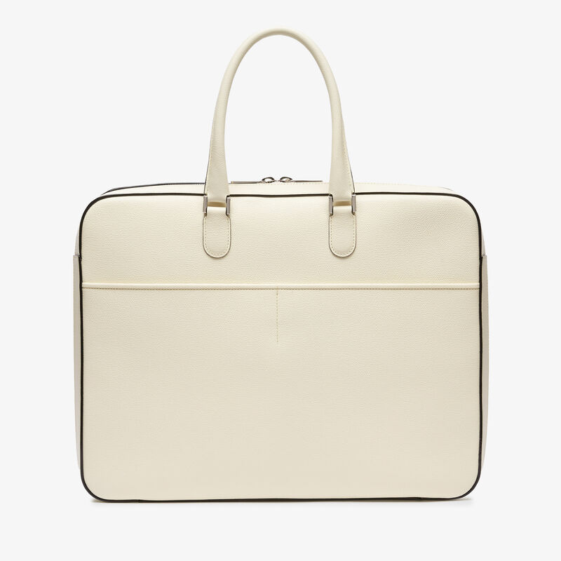 Avietta Travel Bag Two Chambers - Pergamena White - Millepunte calf leather - Valextra - 5