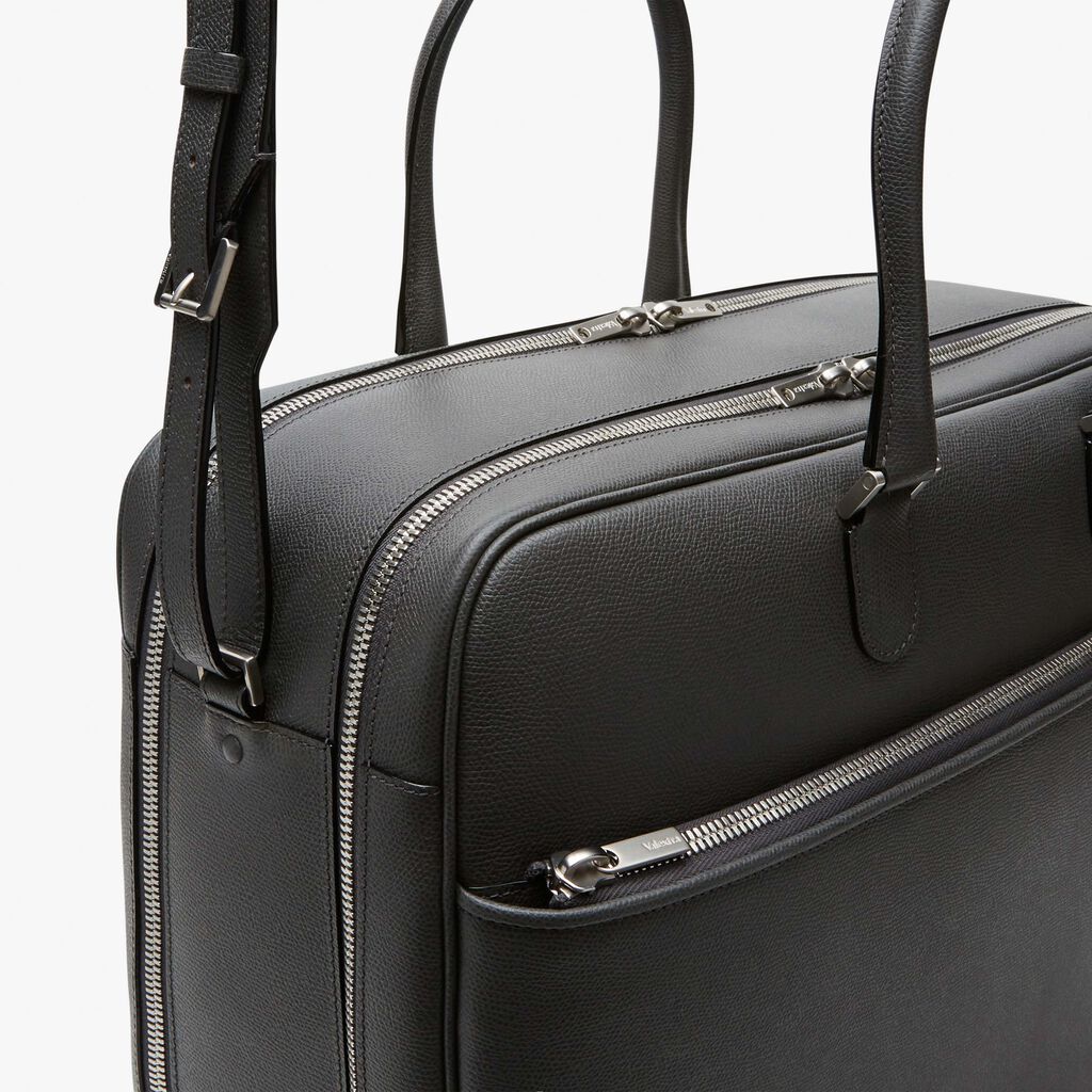 Avietta Travel Bag Two Chambers - Smokey Grey - Vitello VS - Valextra - 4