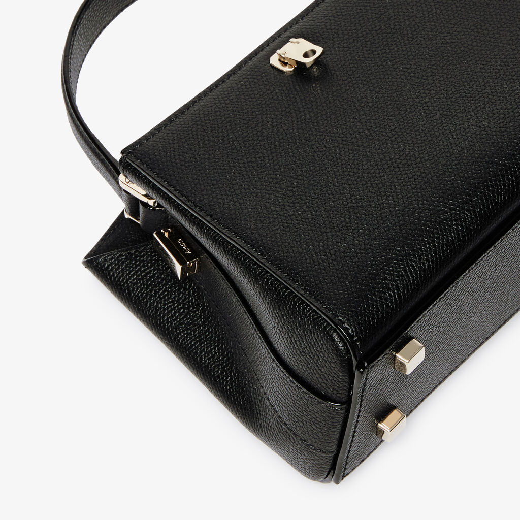 Brera crossbody micro bag - Black - Vitello VS - Valextra - 4