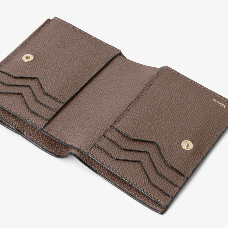 Purse with Coin Holder 6CC - Sahara Brown - Millepunte calf leather - Valextra - 2