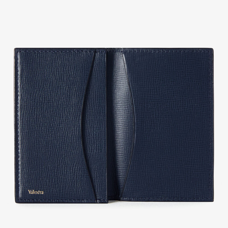 Card Case Onda - Dark Blue - Pavè calf leather - Valextra - 5