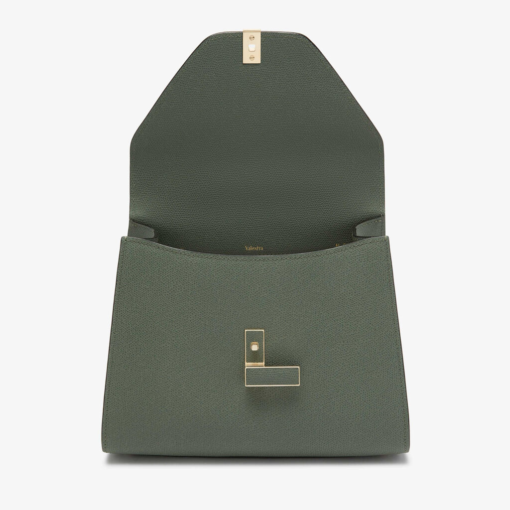 Iside Top handle medium bag - Musk Green - Vitello VS - Valextra - 7