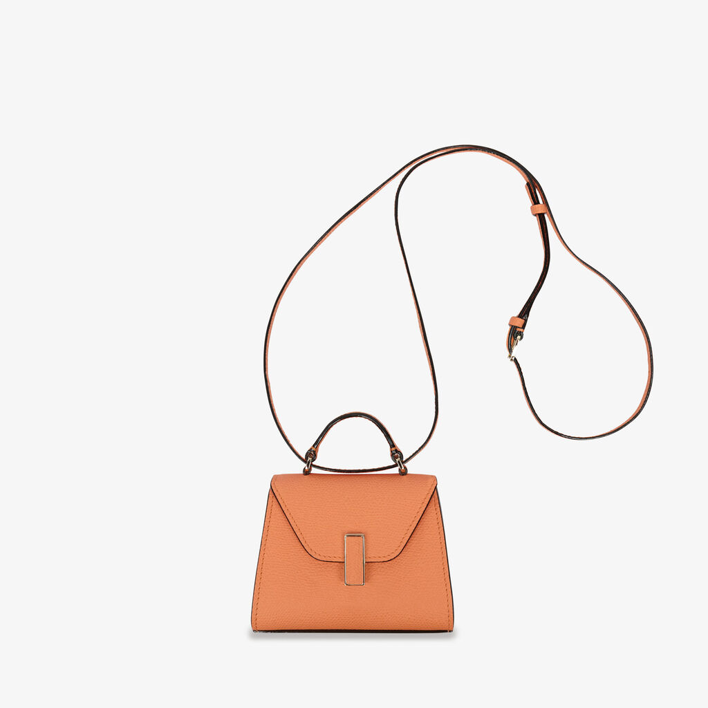 Iside Belt Bag - Peach Orange - Vitello VS - Valextra - 2