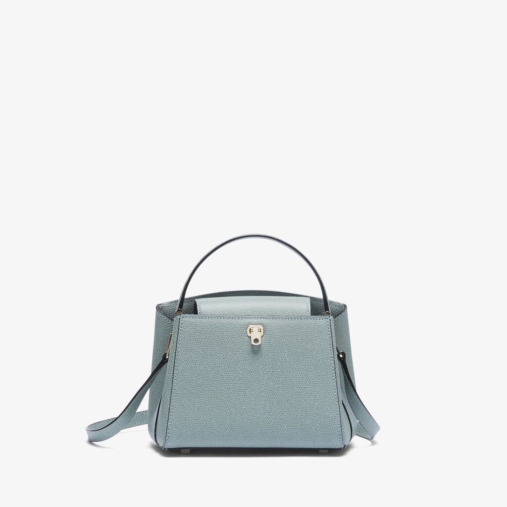 Valextra Borsa a mano Micro in Pelle Blu | Valextra Brera