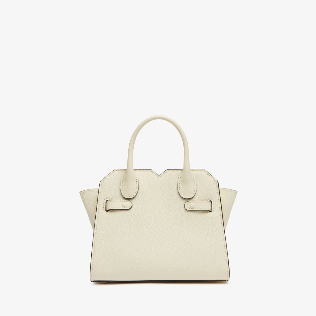 Milano Crossbody Micro Bag - Pergamena White - Millepunte Soft calf leather - Valextra - 8