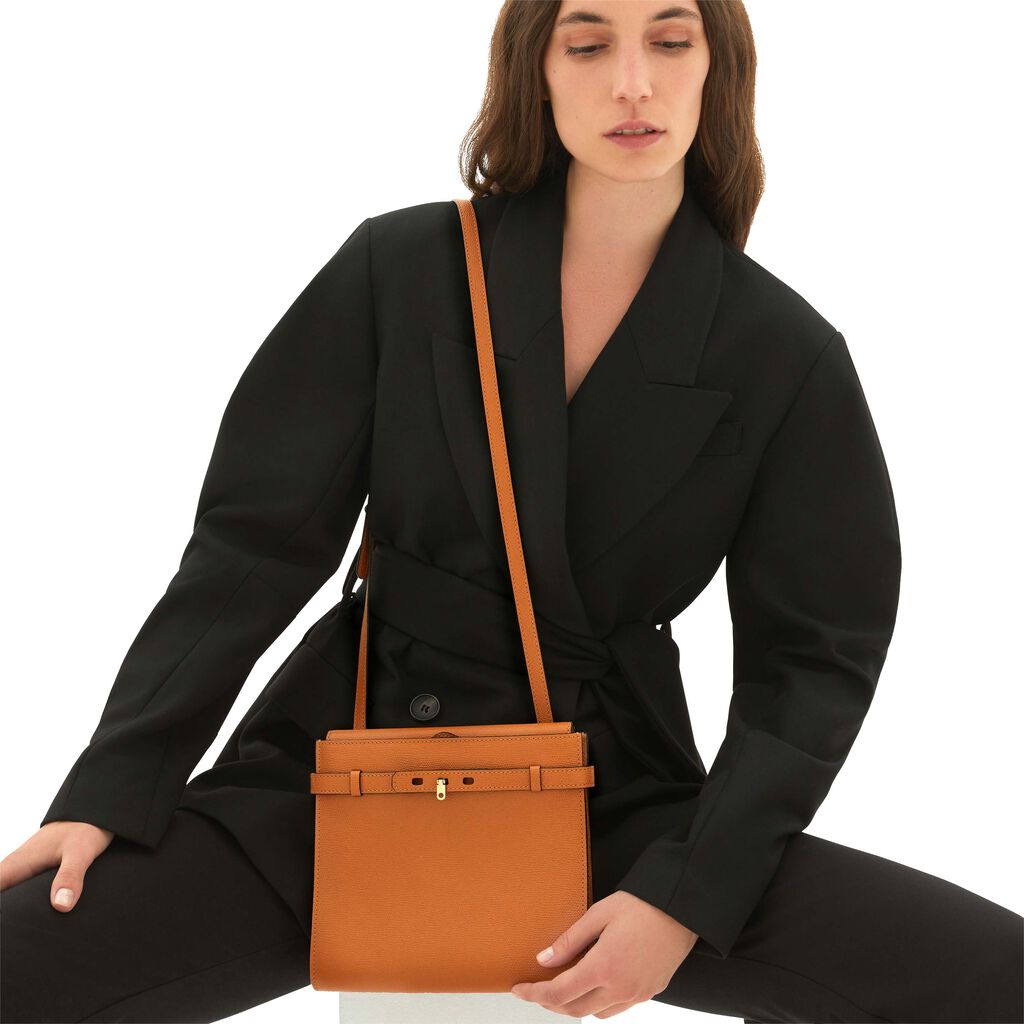 Brera B-Tracollina Crossbody bag - Havana Brown - Vitello VS - Valextra - 2