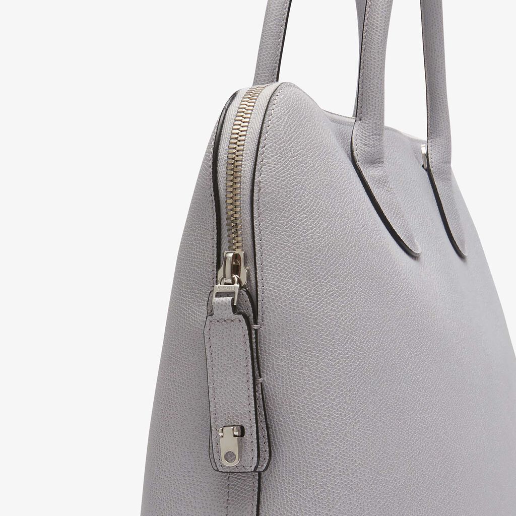 MyLogo Bowling Bag - Stone Grey - Vitello VS - Valextra - 3