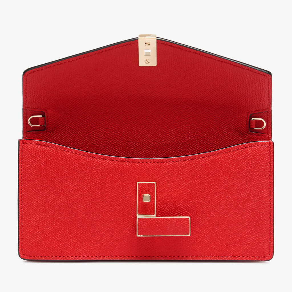 Iside Clutch - Crimson Red - Vitello VS - Valextra - 7