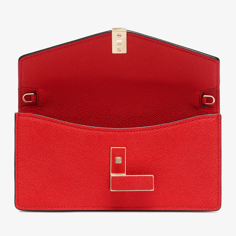 Iside Clutch - Crimson Red - Millepunte calf leather - Valextra - 7