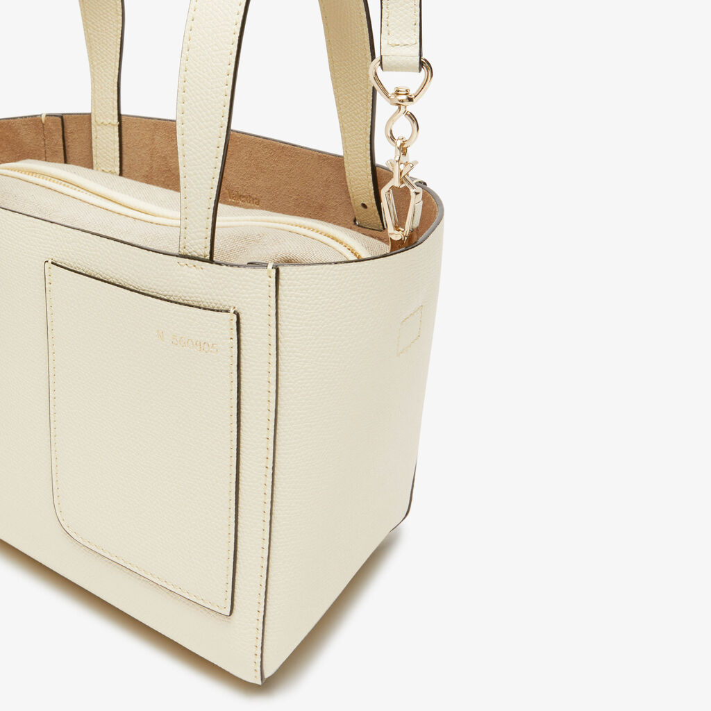 Soft Bucket Micro bag - Pergamena White - Vitello VS - Valextra - 2