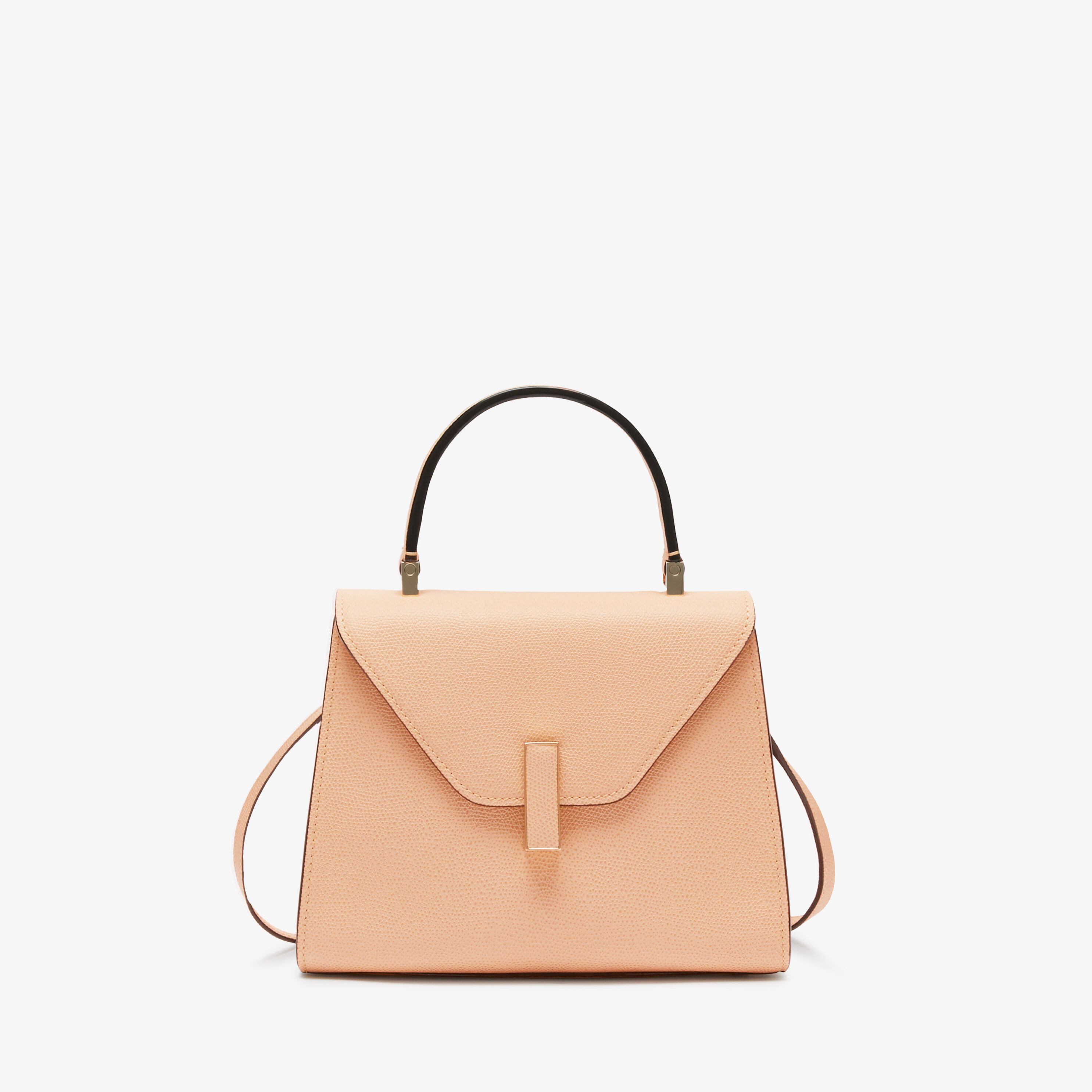 Powder Pink Leather Mini top handle bag Valextra Iside