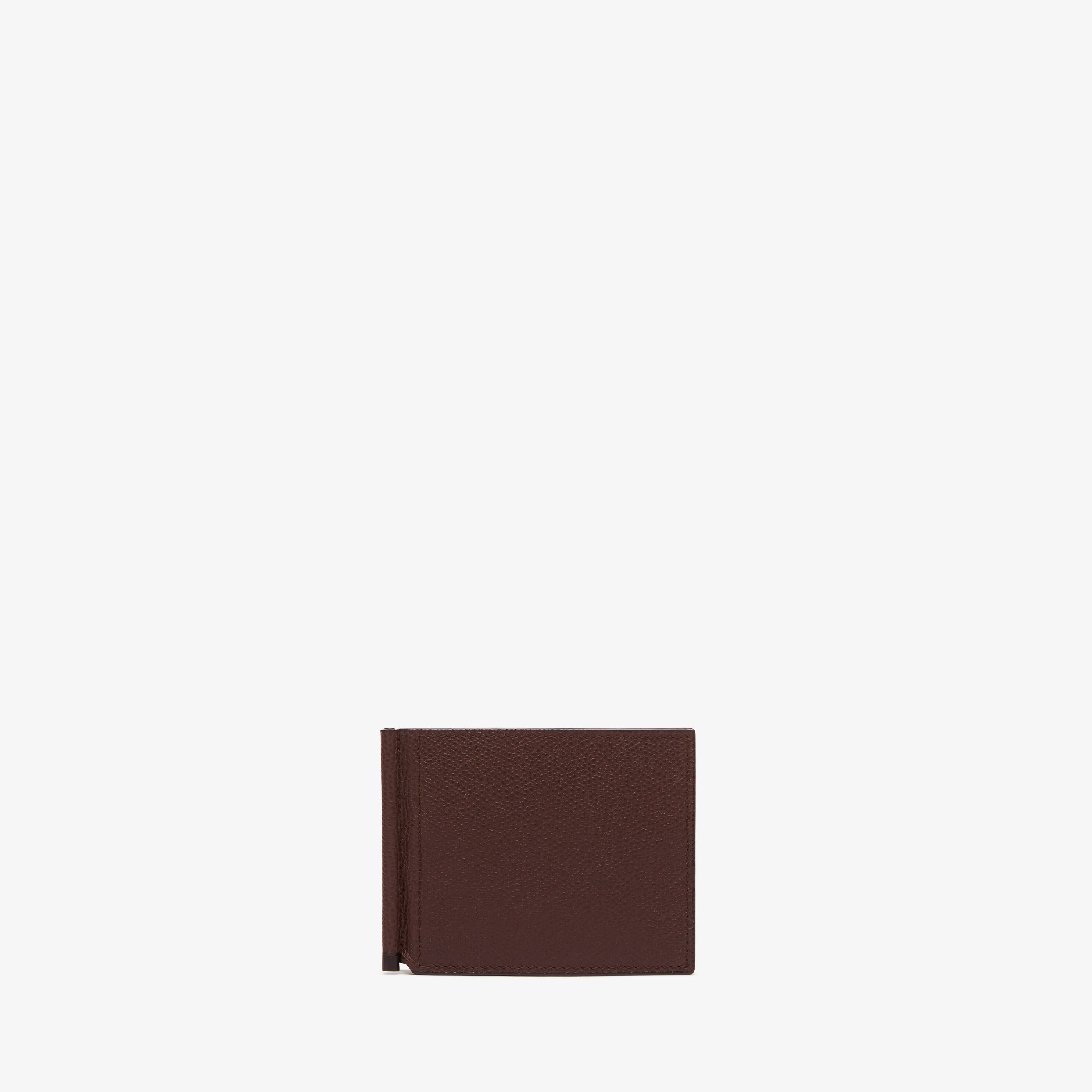 Brown Grained Leather Luxury simple grip | Valextra