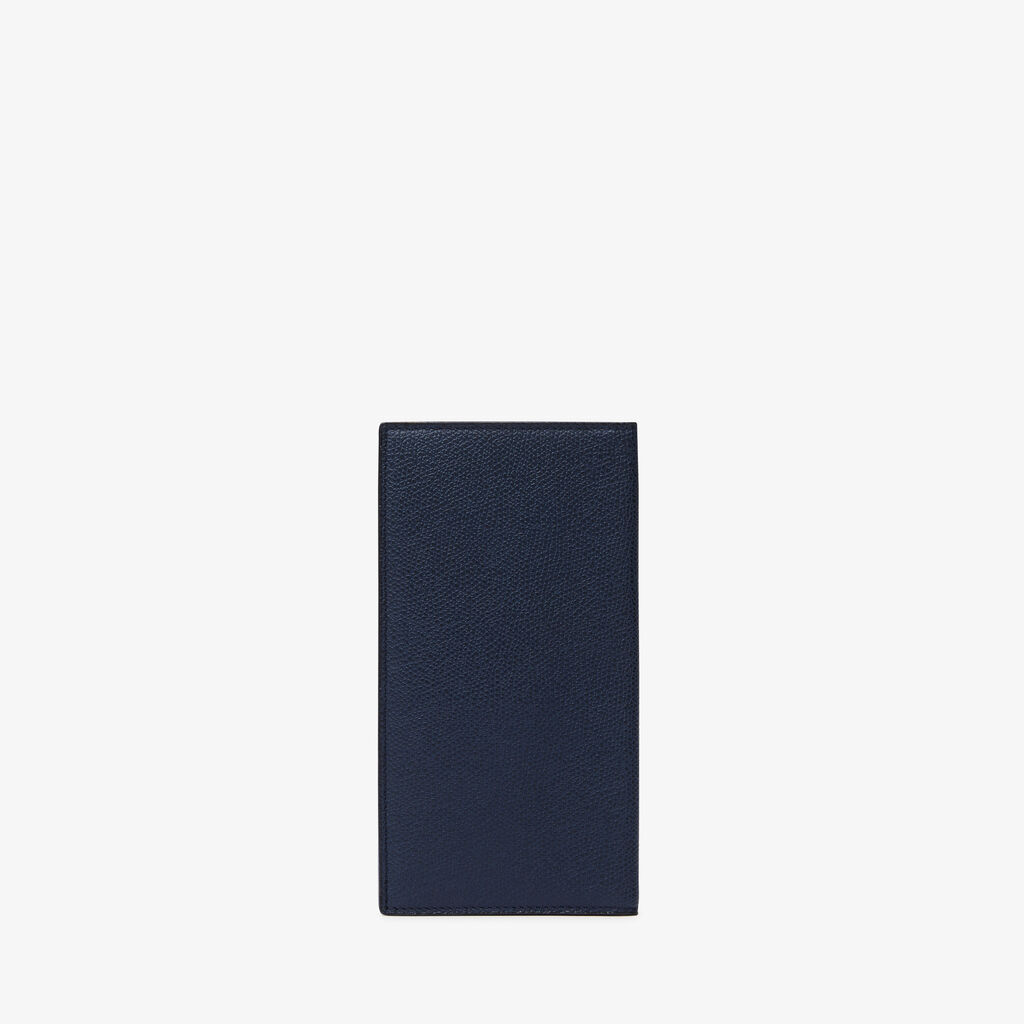 Vertical Wallet 12Cc - Dark Blue - Vitello VS - Valextra - 3