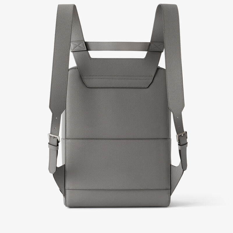 V-Line Backpack - Cement Grey - Millepunte Soft calf leather - Valextra - 5