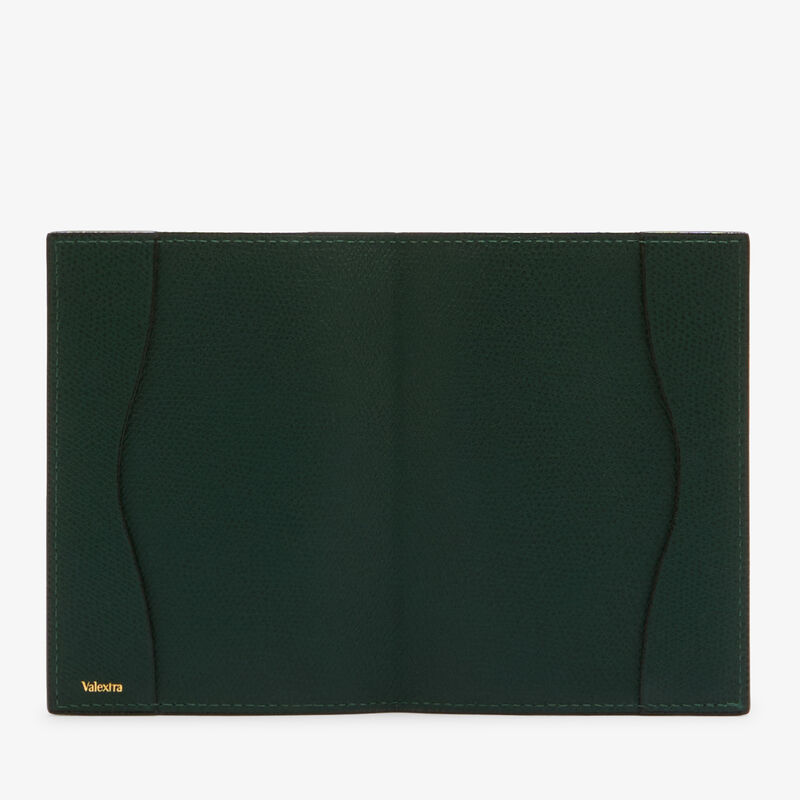 Porta Passaporto - Verde Valextra - Pelle di vitello Millepunte - Valextra - 5