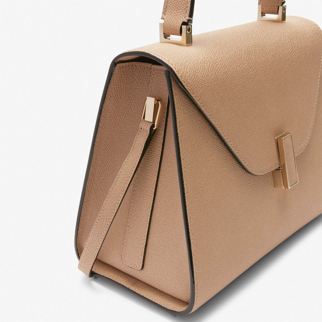 Iside Top handle medium bag - Cashmere Beige - Vitello VS - Valextra - 5